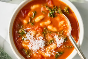 hearty tomato soup with beans
