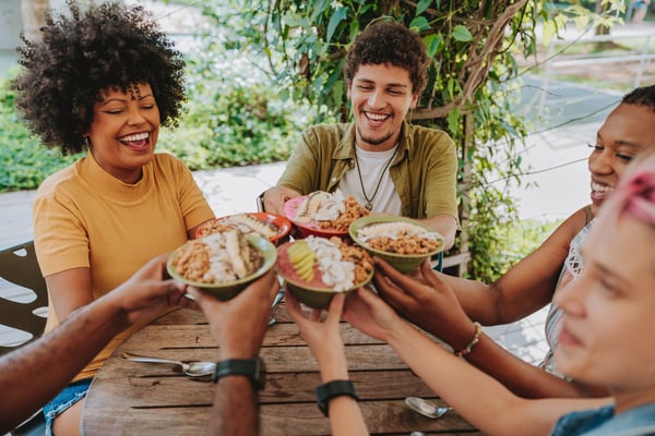 social group eating food